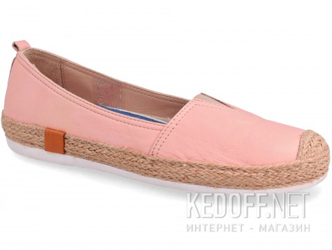 Кожаные мокасины Las Espadrillas 10119-34    (розовый) - фото (Артикул: 10119-34)