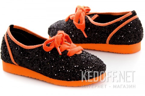 Пинетки Las Espadrillas 2400-2  (оранжевый/чёрный) - фото (Артикул: 2400-2)