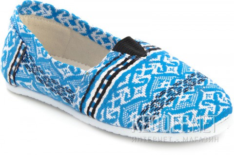 Эспадрильи Las Espadrillas 2014-14 унисекс    (синий/белый) - фото (Артикул: 2014-14)