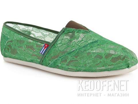 Текстильная обувь Las Espadrillas 2018-8 унисекс    (зеленый) - фото (Артикул: 2018-8)