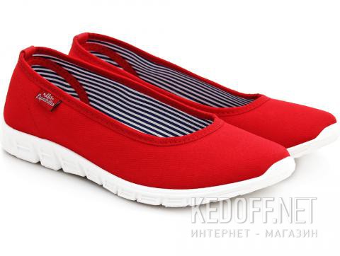 Женские балетки Las Espadrillas 22636-47SP    (красный) - фото (Артикул: 22636-47SP)