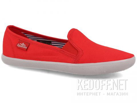 Женские слипоны Las Espadrillas LE003-47 Red - фото (Артикул: LE003-47)