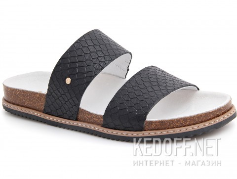 Шлепанцы женские Las Espadrillas 07-0270-001  (чёрный) - фото (Артикул: 07-0270-001)