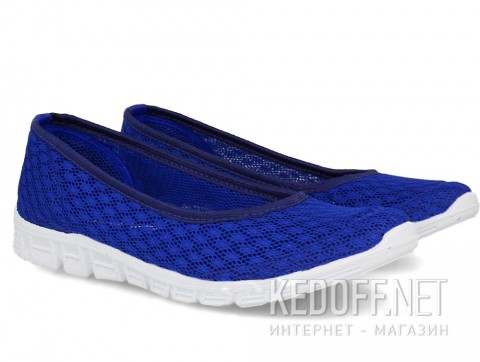 Балетки Las Espadrillas Electric 32636-42 синяя сетка - фото (Артикул: 32636-42)