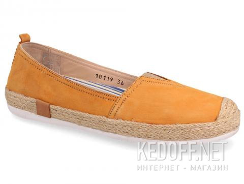 Мокасины Las Espadrillas Alicante 210119-74  (рыжий) - фото (Артикул: 210119-74)