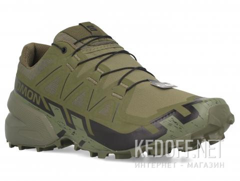 Мужские кроссовки Salomon 471612 Speedcross 6 Forces Khaki  - фото (Артикул: SPEEDCROSS 6 FORCES KHAKI)