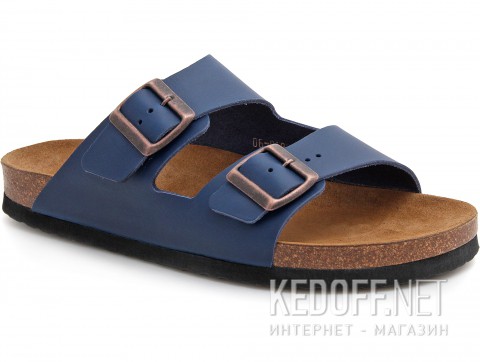 Мужские сандалии Las Espadrillas 06-0189-004 унисекс    (бордовый/синий) - фото (Артикул: 06-0189-004)