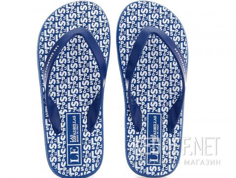 Мужские вьетнамки Las Espadrillas F6574-8913 Made in Italy   (синий) - фото (Артикул: F6574-8913)