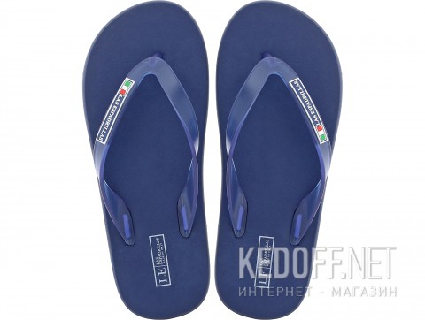 Вьетнамки Las Espadrillas 7201-89 Made in Italy  (чёрный/синий) - фото (Артикул: 7201-89)