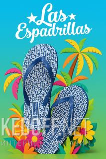 Мужские вьетнамки Las Espadrillas Райдер F6574-8913 Made in Italy   (синий) - фото (Артикул: F6574-8913)
