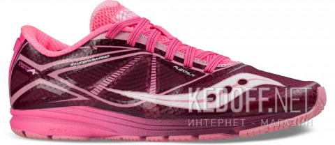 Кроссовки Saucony S19028-2    (малиновый/баклажановый /бордовый/розовый) - фото (Артикул: 19028-2s)