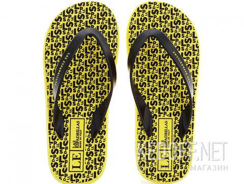 Вьетнамки Las Espadrillas F6574-2127 Made in Italy унисекс    (чёрный/жёлтый) - фото (Артикул: F6574-2127)